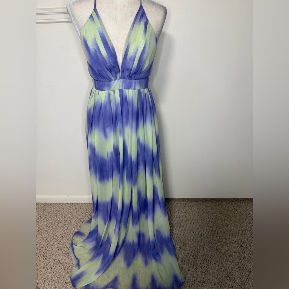 Fashion Nova Vibrant ombre Maxi Dress size S